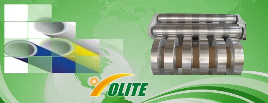 Perforated aluminum strip coated with polypropylene